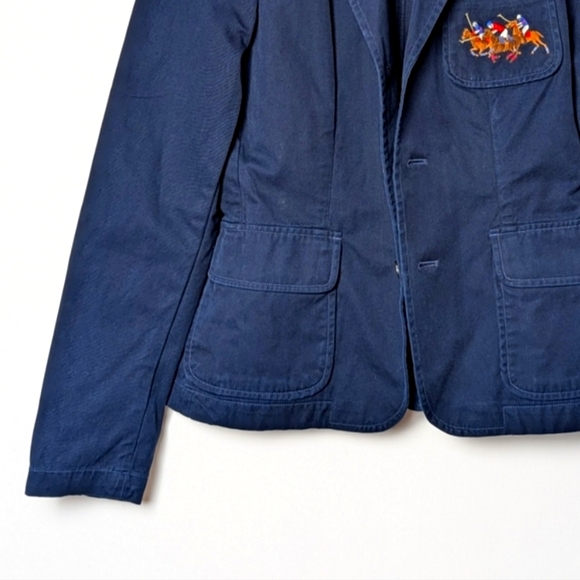 RARE Vintage RALPH LAUREN Equestrian Blazer Blue Label Horse Embroidery Polo 4 - Picture 4 of 7